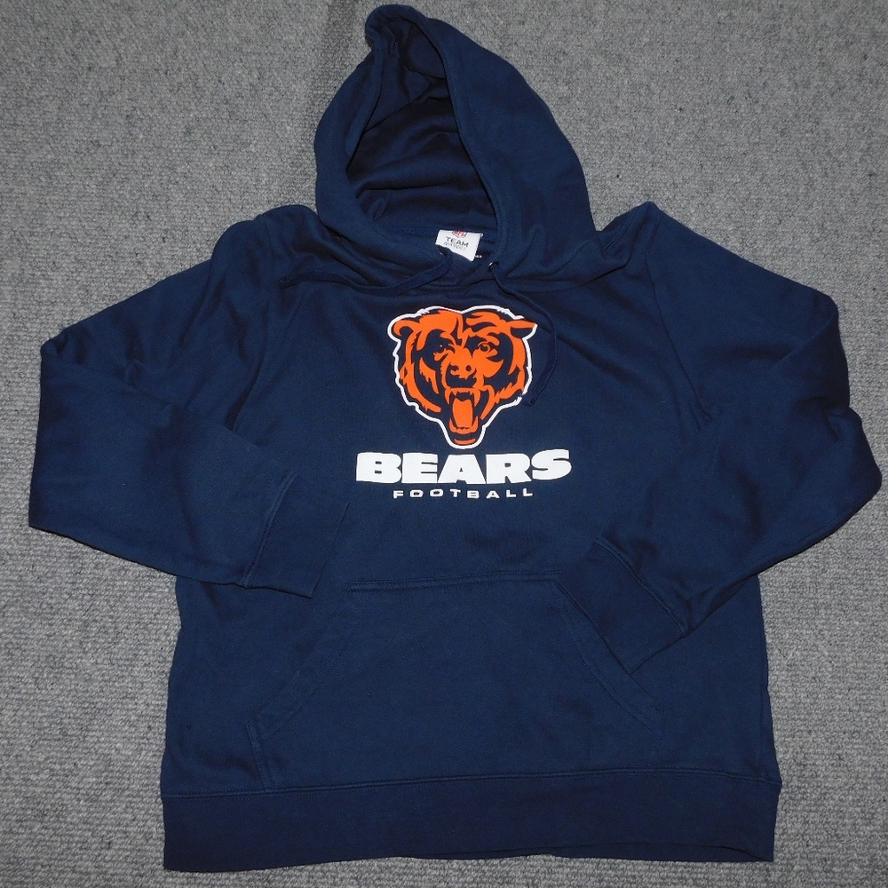 CHICAGO BEARS hooded sweatshirt with kangaroo pockets team apparel Men L